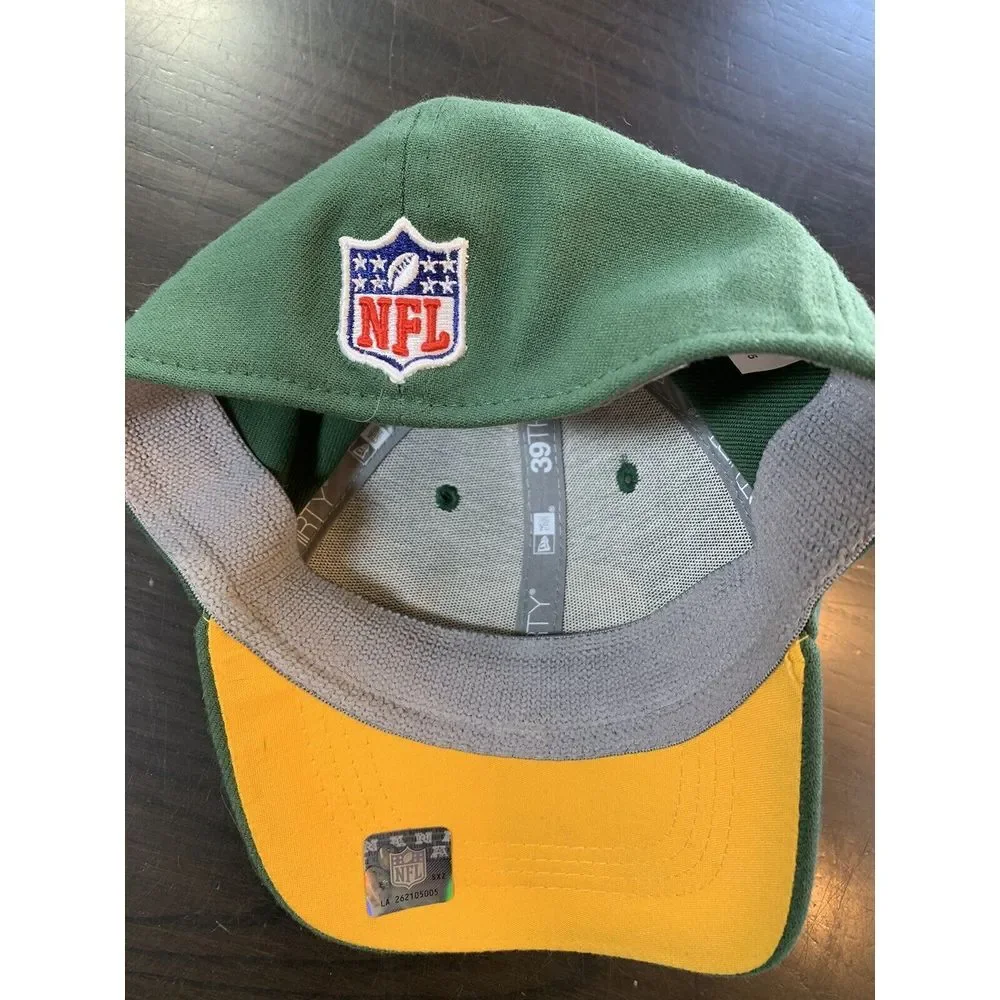 Green Bay Packers Ball Cap Hat Child Youth Size New‎ Era NFL 39Thirty Fitted